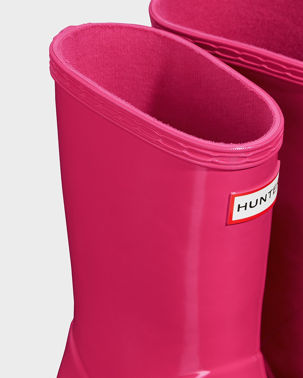 Botas de Lluvia Hunter Niños - Original First Classic Gloss - Rosas Claro - WJROLQV-06